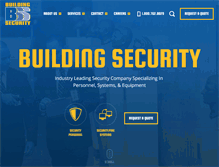 Tablet Screenshot of buildingsecurity.com